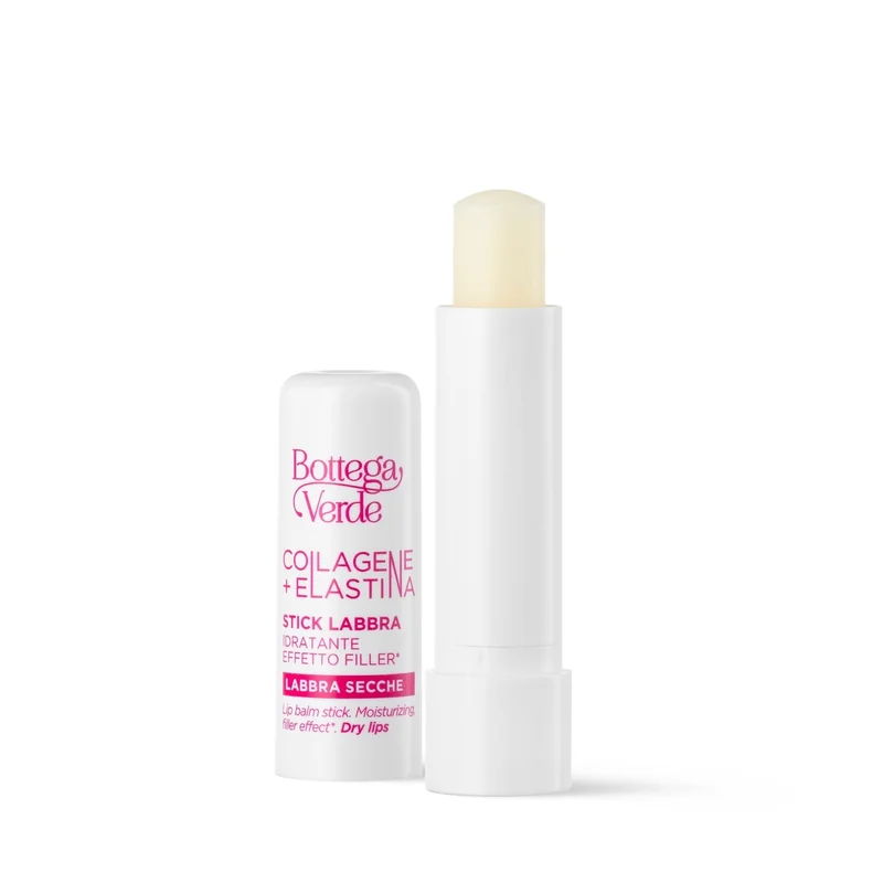 BOTTEGA VERDE Collagene ed elastina Stick Labbra - Idratante Effetto Filler 5ml - Balsamo Labbra