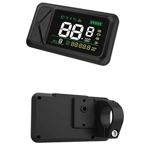 E-Bike Display 36V 48V 60V E-03N LCD-skärm 5 Pin Elektrisk Scooter Smart LCD Färgskärm Mätare med