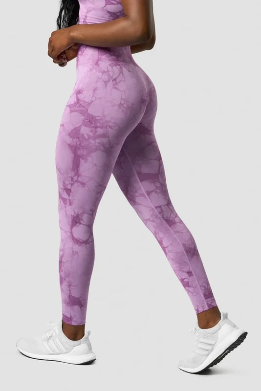 ICANIWILL - Define Seamless Tie Dye Tights Lavender - Træningstights - Damer - Træningstøj fra ICIW