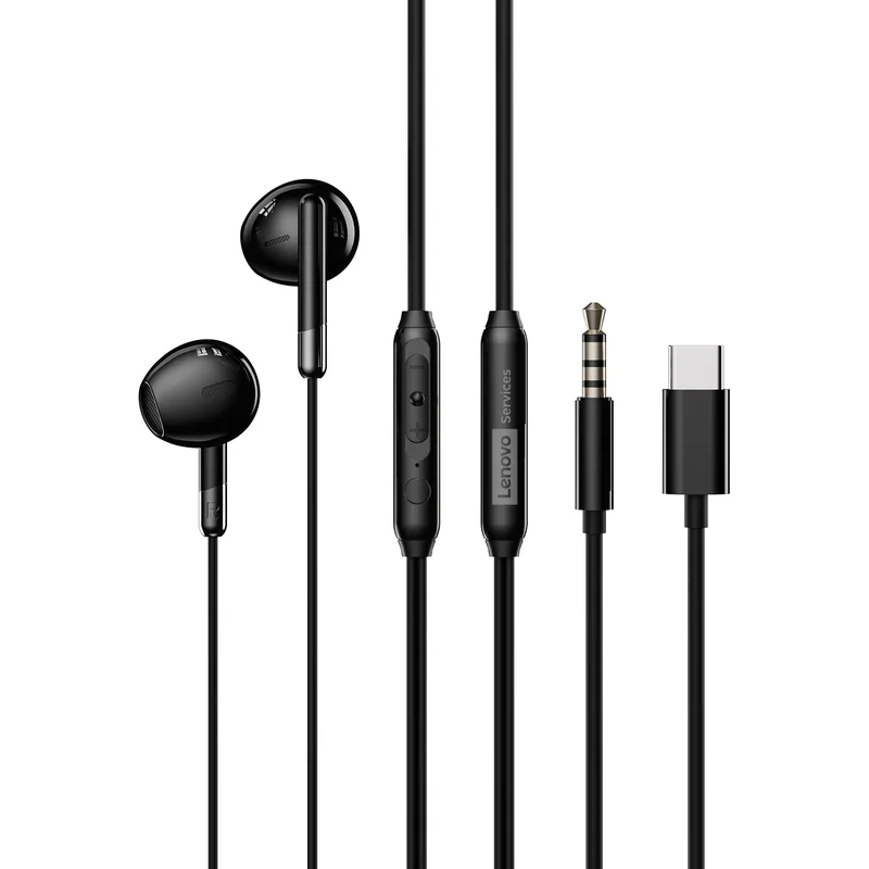 AliExpress - Lenovo Y106 3,5 mm TypeC kabelgebundener Kopfhörer mit Mikrofon, In-Ear-Headset, drahtgesteuertes HiFi-Sound, Gaming-Ohrhörer, niedrige 