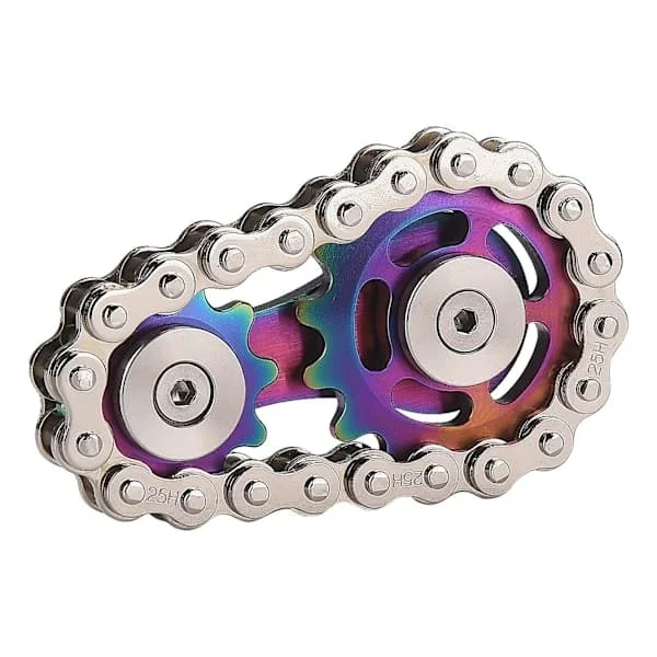 Bicycle Chain Fidget Spinner - High-Quality Stainless Steel Sprocket