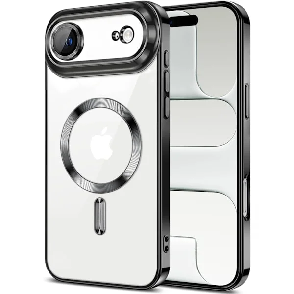 iPhone Air Skal – Metallic Skal med Magnetisk Kompatibilitet, Slim Design - Svart