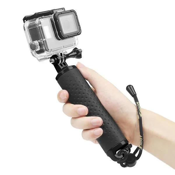Shoot Handheld Float Grip Monopod för Gopro Hero 10 9 8 7 Black Yi 4k Sjcam Sj4000 M10 M20 Eken Go Pro 8 10 Kamera Tillbehör(Grå)