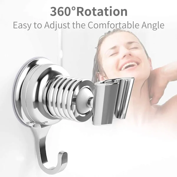 *Krom Ersättning Duschfäste 360° Justerbar Duschhuvudhållare*