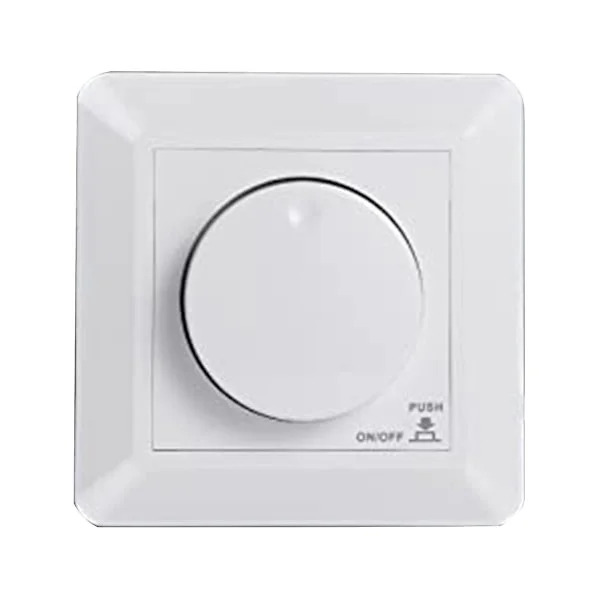 LED-dimmer, innfelt dimmer for dimbare LED- og halogenlamper, 5-300 W dimmerbryter LED, fasestyringsdimmer
