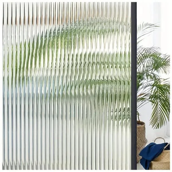 3D-vindusfilm 30x200/45x200/60x200cm, frostet vindusdekor uten lim, personvern for bad og stue