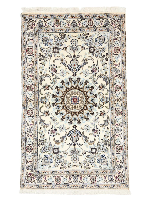 Nain Fine 9La Rug Hand Knotted 100X166 Grey/Beige