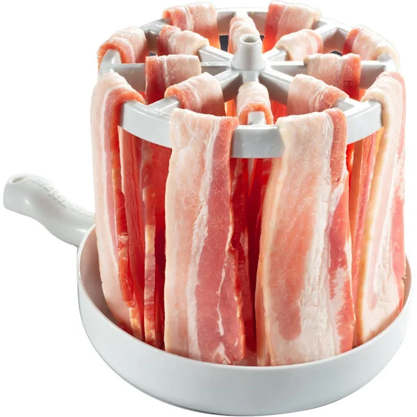 Grill til mikroovn, grill til bacon i mikroovn, grill til sprødere, sundere og hurtigere bacon