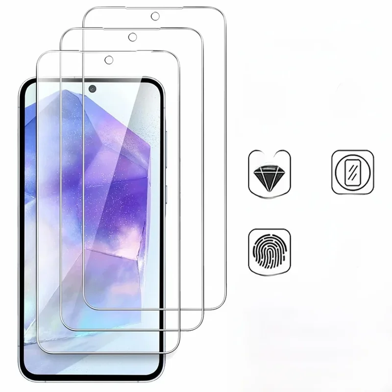 AliExpress - 3 STUKS HD Gehard Glas Voor Samsung A17 A27 A37 A57 A16 A26 A36 A56 A55 A53 A54 A35 A25 A15 Schermbeschermer Samsung Galaxy S26 S25 S24 