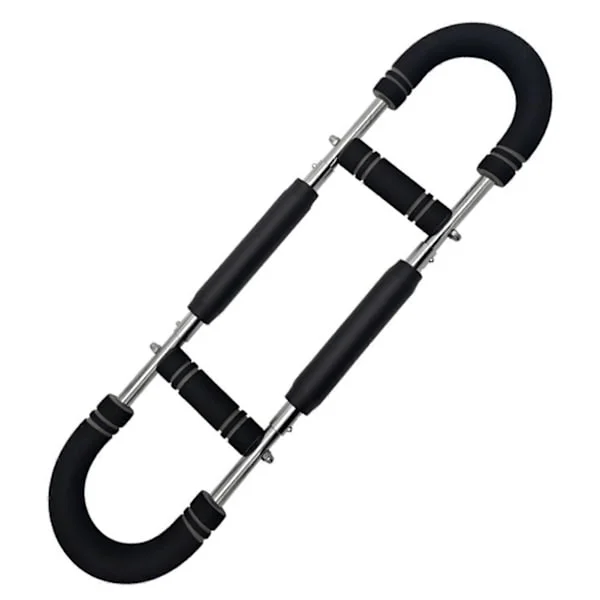 Twister Armtræner - Justerbar Fjeder Træningsstang til Underarm, Triceps & Brystforstærkning, Bærbart Hjemmetræningsudstyr - XF14 - Grå