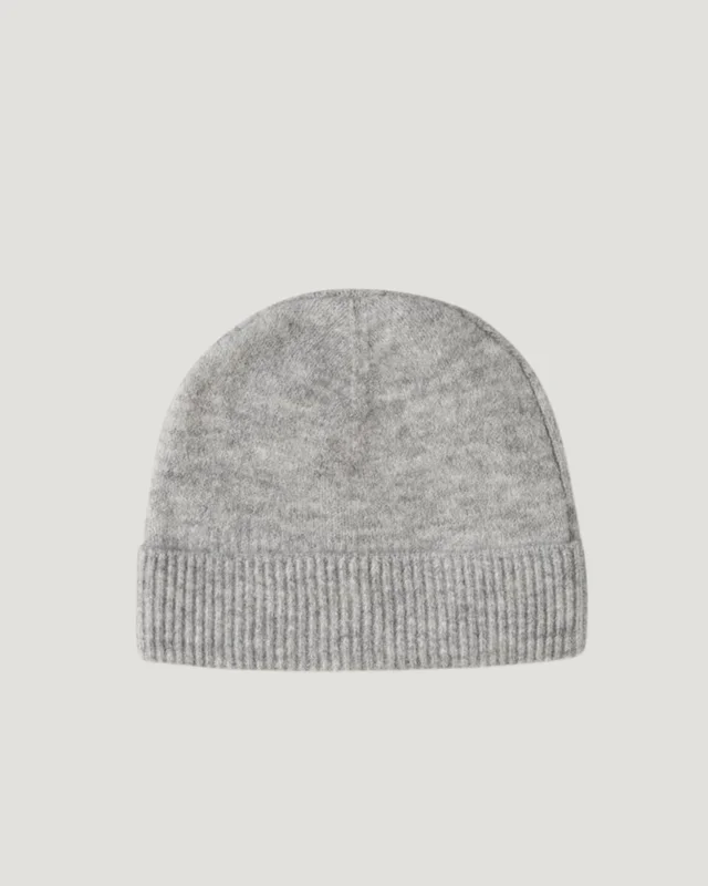LMTD NLFLODET KNIT HAT Szary Czapki Dziewczyna - Kids Brand Store