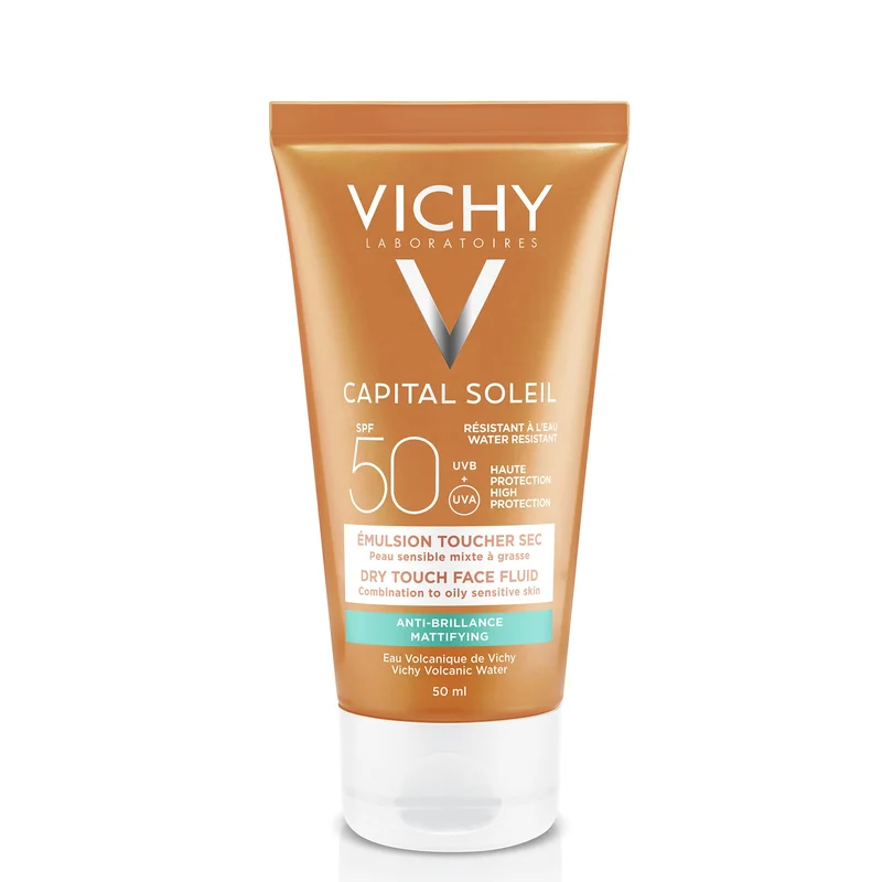 VICHY Capital Soleil Viso Dry Touch Tinted SPF 50 50ml - Solare viso alta prot.
