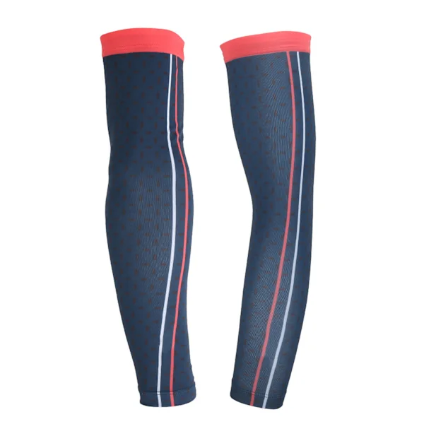 BOODUN 1Pair Outdoor Summer Sunscreen Oversleeve Arm Sleeves for Driving Running Cycling Blue Red S/M