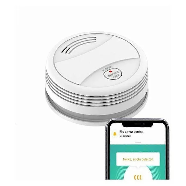 Smart WIFI Røykvarsler WiFi Detektor Røykvarsler Røykvarsler