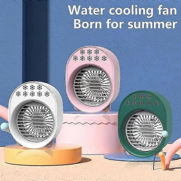 Globa Shop Bærbar Mini Aircondition Rosa Mini Aircondition Vifte Kjøler Bærbar Aircondition