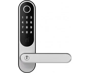 Nimly Touch Pro - Black/Silver - Smart lås med flera upplåsningsmetoder till ytterdörr