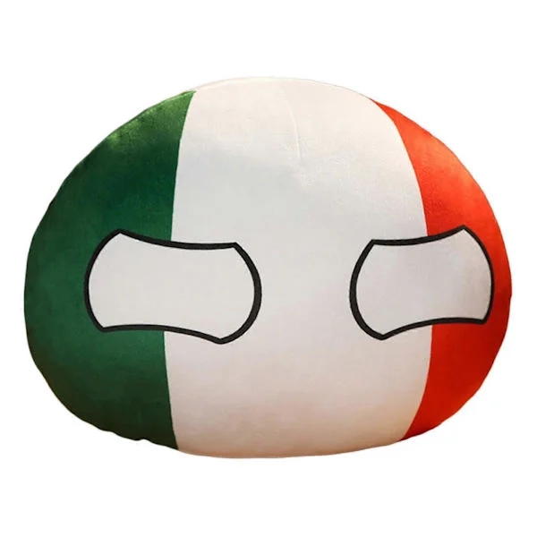 Eu/Tyskland//Italien Pyntepude Polandball Countryballs Eu/Tyskland//Italien Plysdukke Vedhæng Pyntepude Eu/Tyskland//Italien[D]