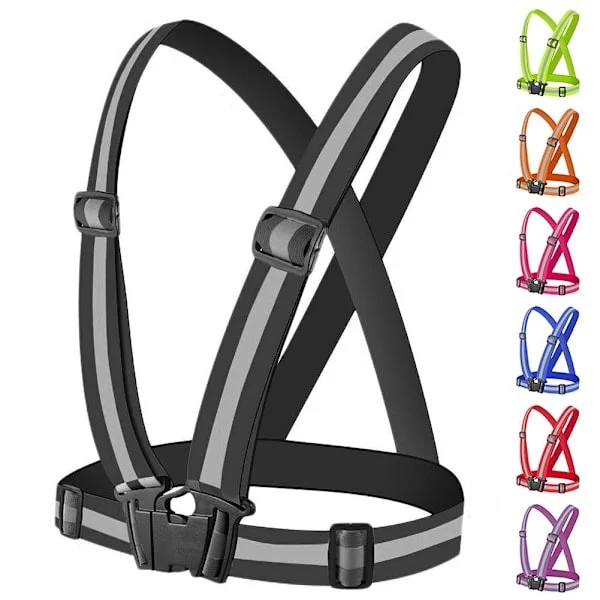 4 kpl - Heijastinvaljaat aikuisille ja lapsille / Heijastinliivi - Reflex Black Bl Black 4 kpl