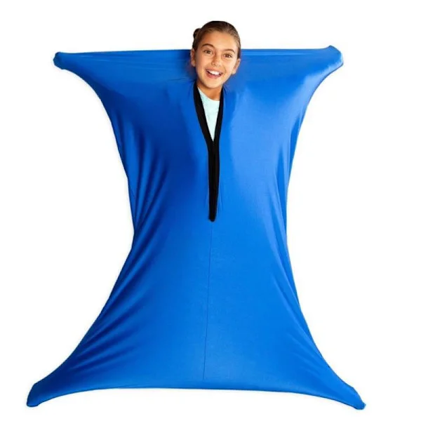 Opptatt Teppe Sensorisk Sekk, Sensorisk Sokk Elastiske Kroppsokker Barn Sensorisk Kroppssokk (XL 165*74cm)