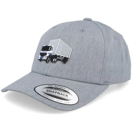 Kiddo Cap - Grå adjustable Caps - Truck Container Heather Grey Adjustable @ Hatstore