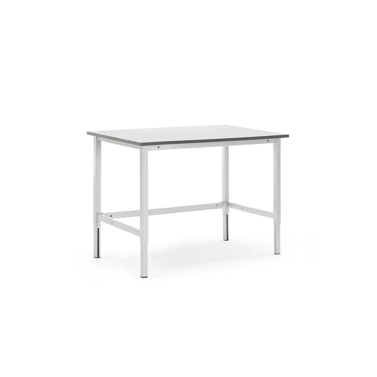 Height adjustable workbench MOTION, manual, 400 kg load, 1200x800 mm, grey