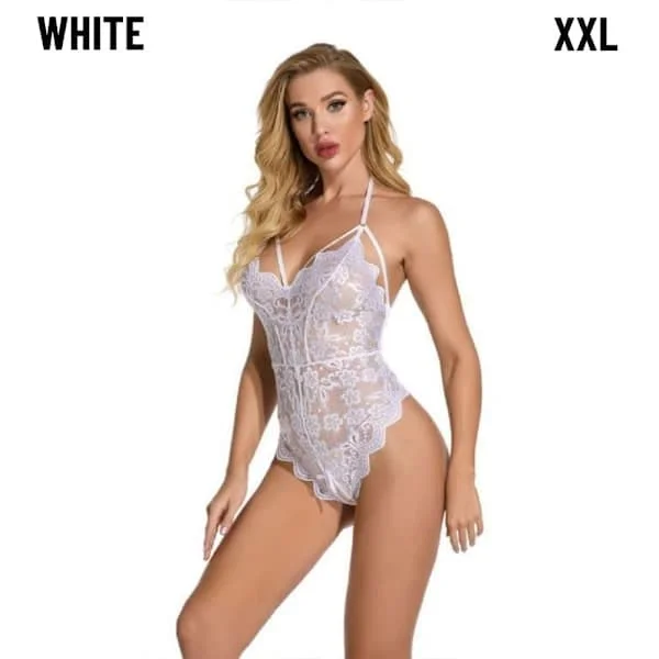 Blondebodystockings lingeri nattøj - Lingeri HVID XXL hvid XXL hvid XXL