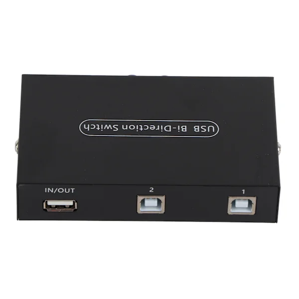 2/4 Port USB 2.0 Manuell Delningsswitch Switchbox för PC Skrivare Scanner (2 Portar)