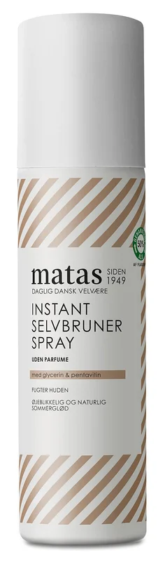 Spar 25% • Køb 2, Matas Striber Instant Selvbruner Spray Uden Parfume 150 ml, Hudpleje, Solcreme & Solpleje, Selvbruner