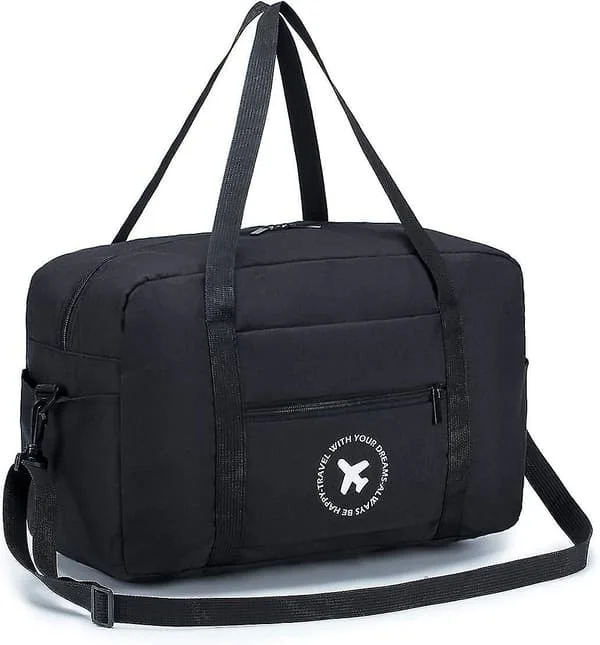 Kabinikassi 40x20x25 cm Ryanair-hyväksytty koko Taitettava laukku Matkustus Duffel-laukku istuimen alle Bagageteline-Xin