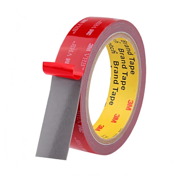 3M VHB Tape, Høytemperaturbestandig Skumtape, Kraftig Monterings Vanntett Tape for Innendørs, Utendørs, Billister, Motorsykkel, LED-striper, Metall, 