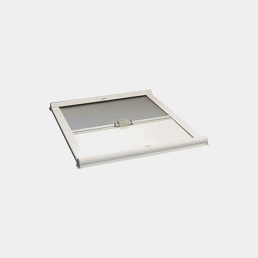 Mørklægningsgardin med myggenet til båd (dæksluge), 620 x 620 mm, passer Gebo Skylight Standard
