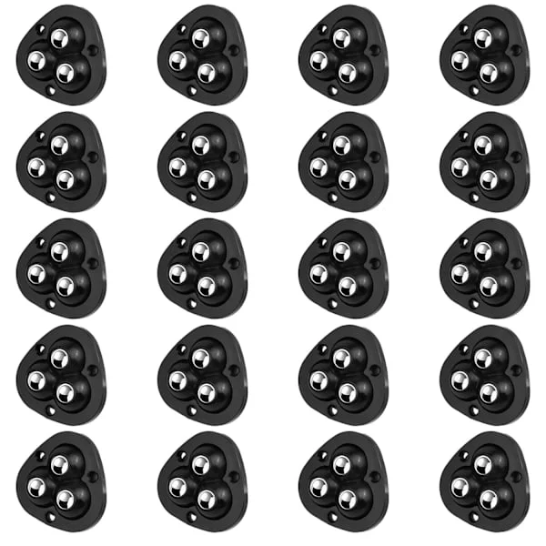 20 Pieces Small Furniture Casters, Self Adhesive Swivel Wheels, Mini Transfer Wheels 360 Degree Furniture