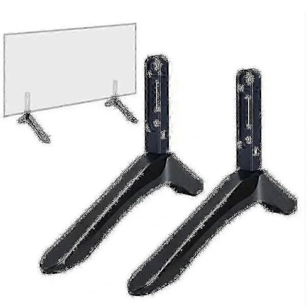 2 st Universal TV-stativ Basfäste Kompatibelt Med 32-65 Tum Samsung Vizio LCD TV Ej Kompatibelt Med Lg TV Svart TV-fäste Bordhållare