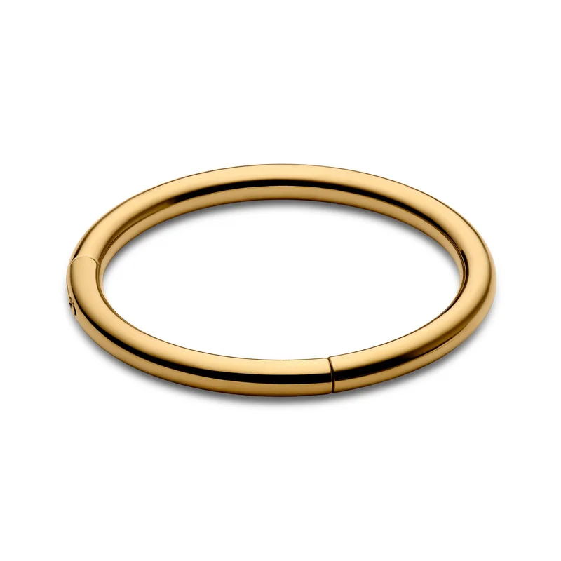 Piercing aro de titanio dorado de 8 mm para hombres - Joyas para piercing en el labio