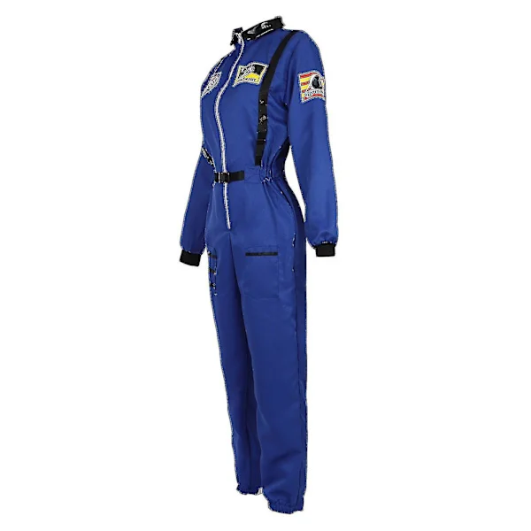 Astronautkostyme Romdrakt for voksne Cosplay-kostymer Glidelås Halloween-kostyme Par Flydrakt Jumpsuit Plus Size Uniform -a Oransje for menn XXXL