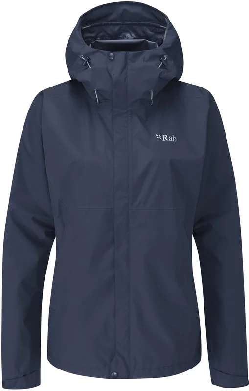 Rab Downpour Eco Jacket naisten ulkoilutakki, tummansininen