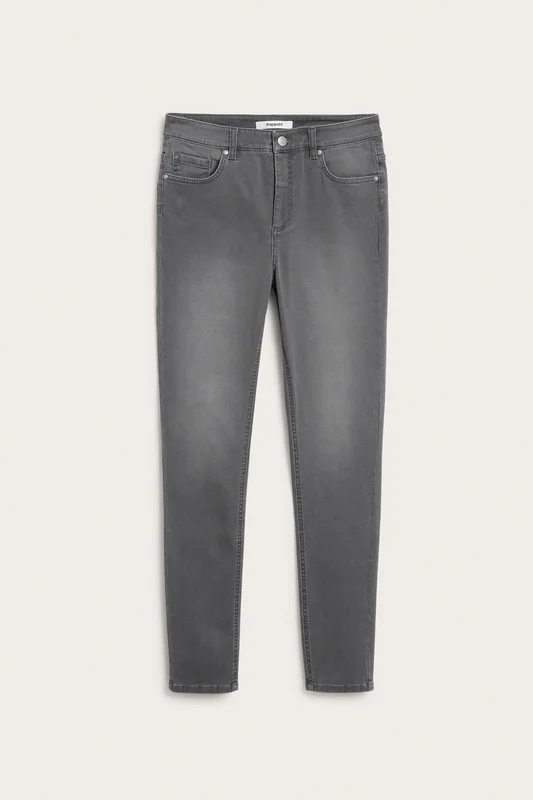 Kappahl | Super slim jeans high waist Sølvgrå 38 | Dame