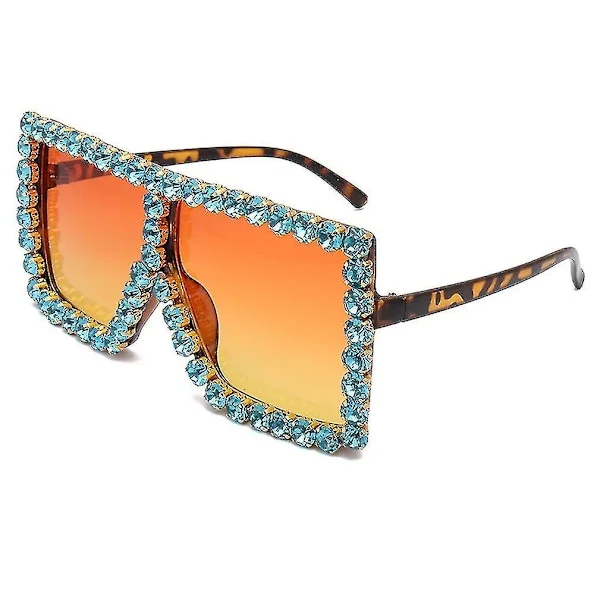 Fashion Solglasögon, Coola Solglasögon, Big Box Diamond Solglasögon