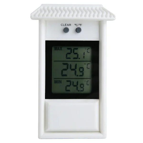 Drivhustermometer, Vandtæt Min Digital Drivhustermometer Monitor 0,1c Opløsning