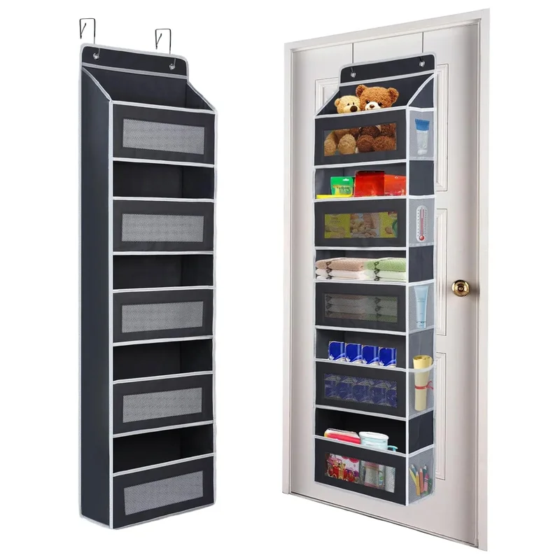 AliExpress - Aufbewahrungsorganisator über der Tür, 5 Regale, Türorganisator zum Aufhängen, hängende Organizer-Aufbewahrung für Babyzimmer, Badezimmer