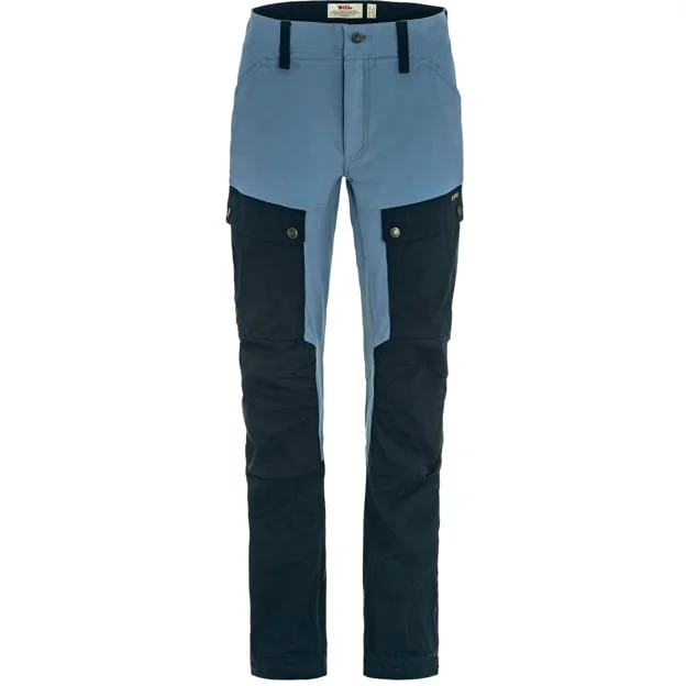 Fjällräven Women's Keb Trousers in Dark Navy/Dawn Blue | Size: 40/Long, G-1000/Polyamide/Elastane