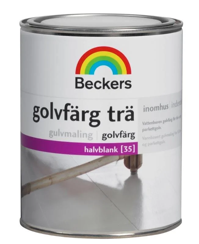 Beckers Golvfärg, Trä halvblank, 1L, Valfri kulör, Färg & tapeter