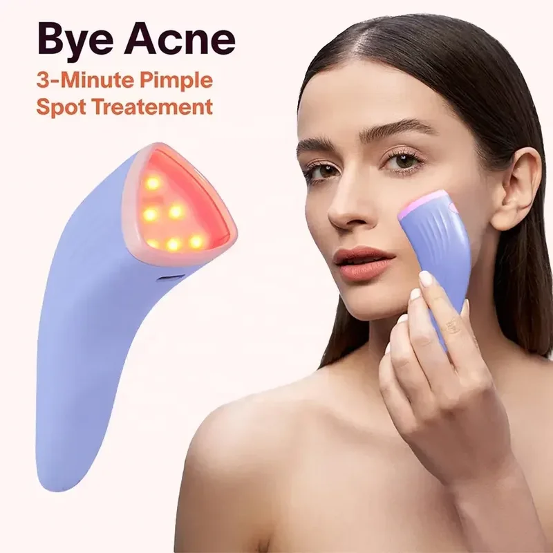 AliExpress - Dispositif pour le visage, soins de la peau, bâton de massage pour le visage rouge, baguette de thérapie à la lumière rouge pour usage 
