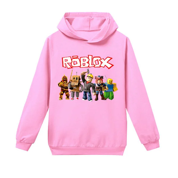 Roblox Hoodie för Barn Ytterkläder Tröja Rosa Rosa rosa 170 cm pink{ROG}