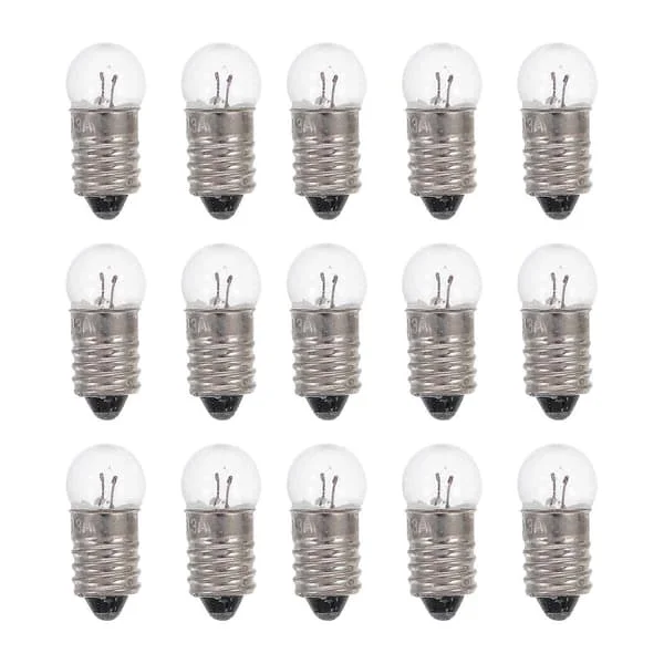 50 st Små Glödlampor Elektrisk Experimentlampa Ficklampslampa 1,5V