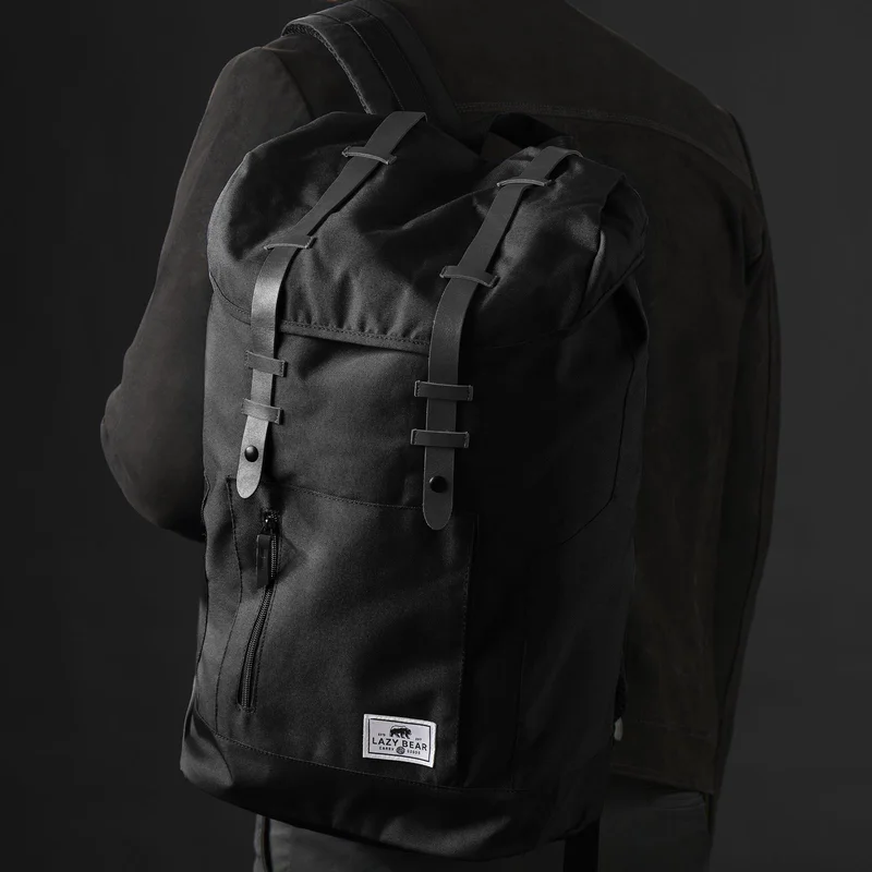 Mochila negra Lucas para hombres - Mochilas