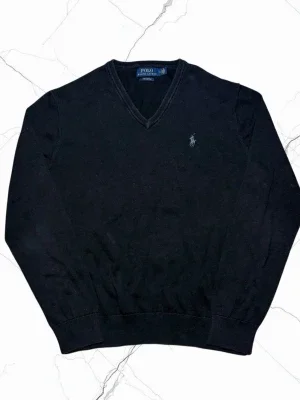 Ralph Lauren Pima Cotton finstickad tröja - herr strl M