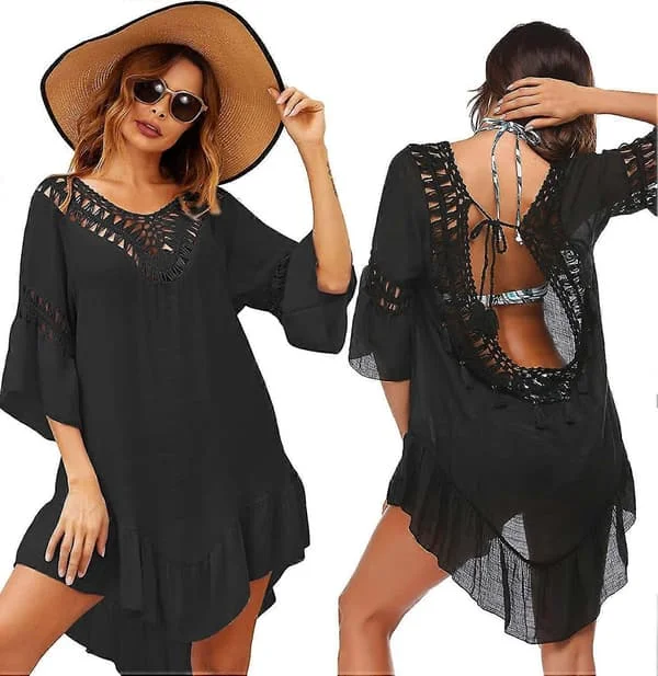 Badedragt Cover Up Dame Badedragt Kjole Plus Size Sexet Bikini Strand Tunika Top Sommer