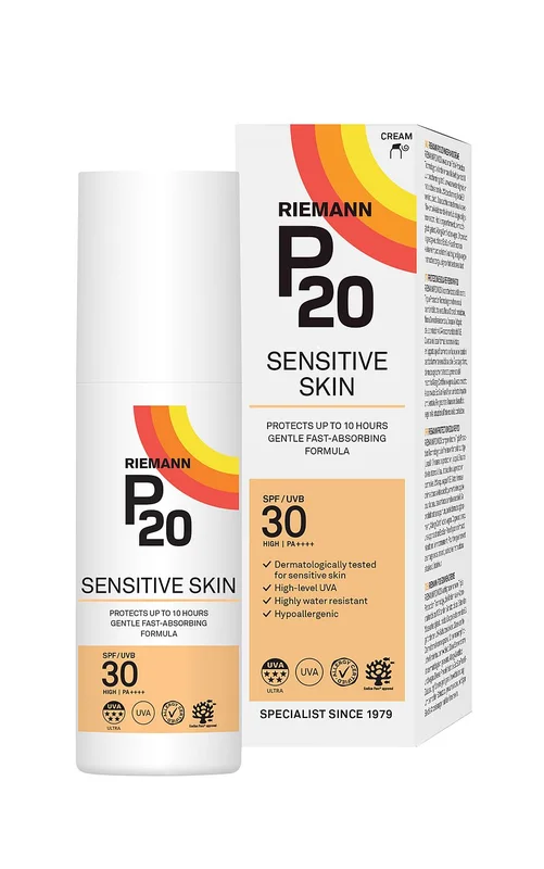 Spar 25% • Køb 2, P20 Riemann Solcreme Sensitive SPF 30 100 ml, Hudpleje, Solcreme, Solcreme Til Ansigtet