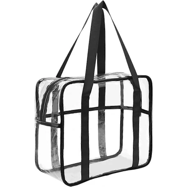 Klar Tote Taske Gennemsigtig Kosmetik Makeup Toilet Taske Letvægts Vandtæt Organizer Stor Opbevaring